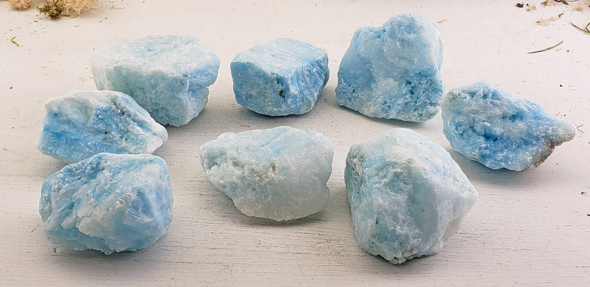 pale blue stone