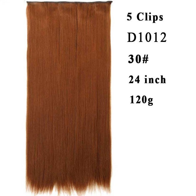 Silky Straight High Temperature Fiber Synthetic Hair