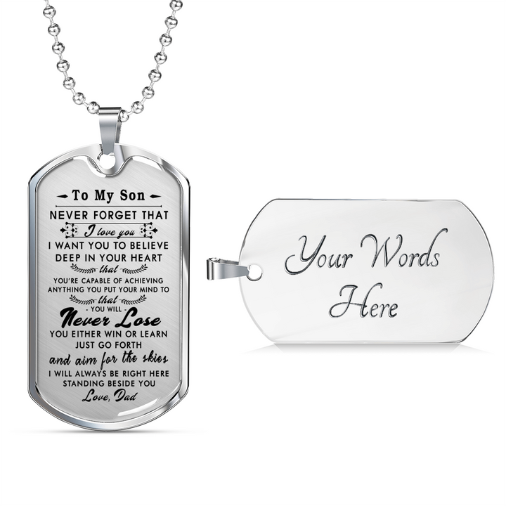 daddy dog tag necklace personalized