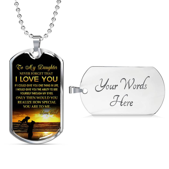 Daughter Quotes Necklace To My Daughter Birthday Gifts For Teen