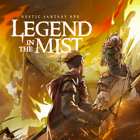 Legend In The Mist RPG - Red Marshal vs. Waken Sentry in Burning Village