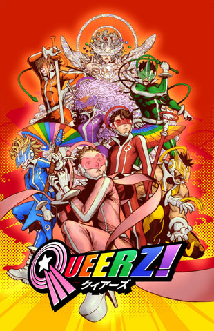 QUEERZ! TTRPG Manga Cover All Heroes