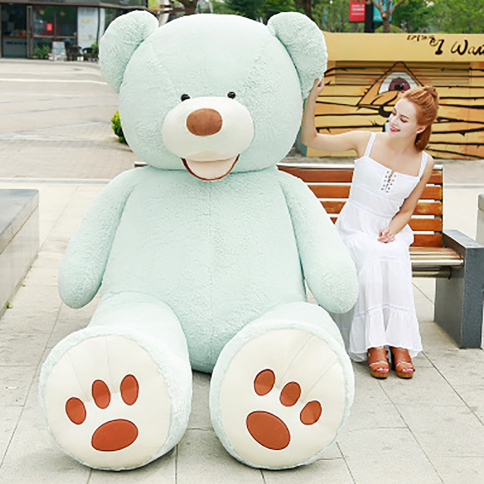 blue big teddy bear