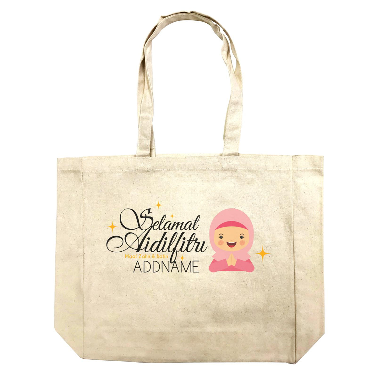 Selamat Aidilfitri Lady Shopping Bag - FamsyMall