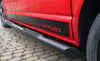 VW T5 Bj. 09-15 Kurzer RS schwarze Schwellerrohre 45° Enden Mit Auftritt
