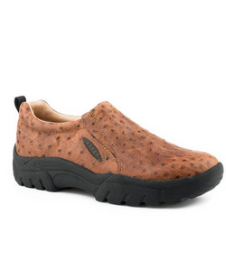 roper ostrich slip on shoes