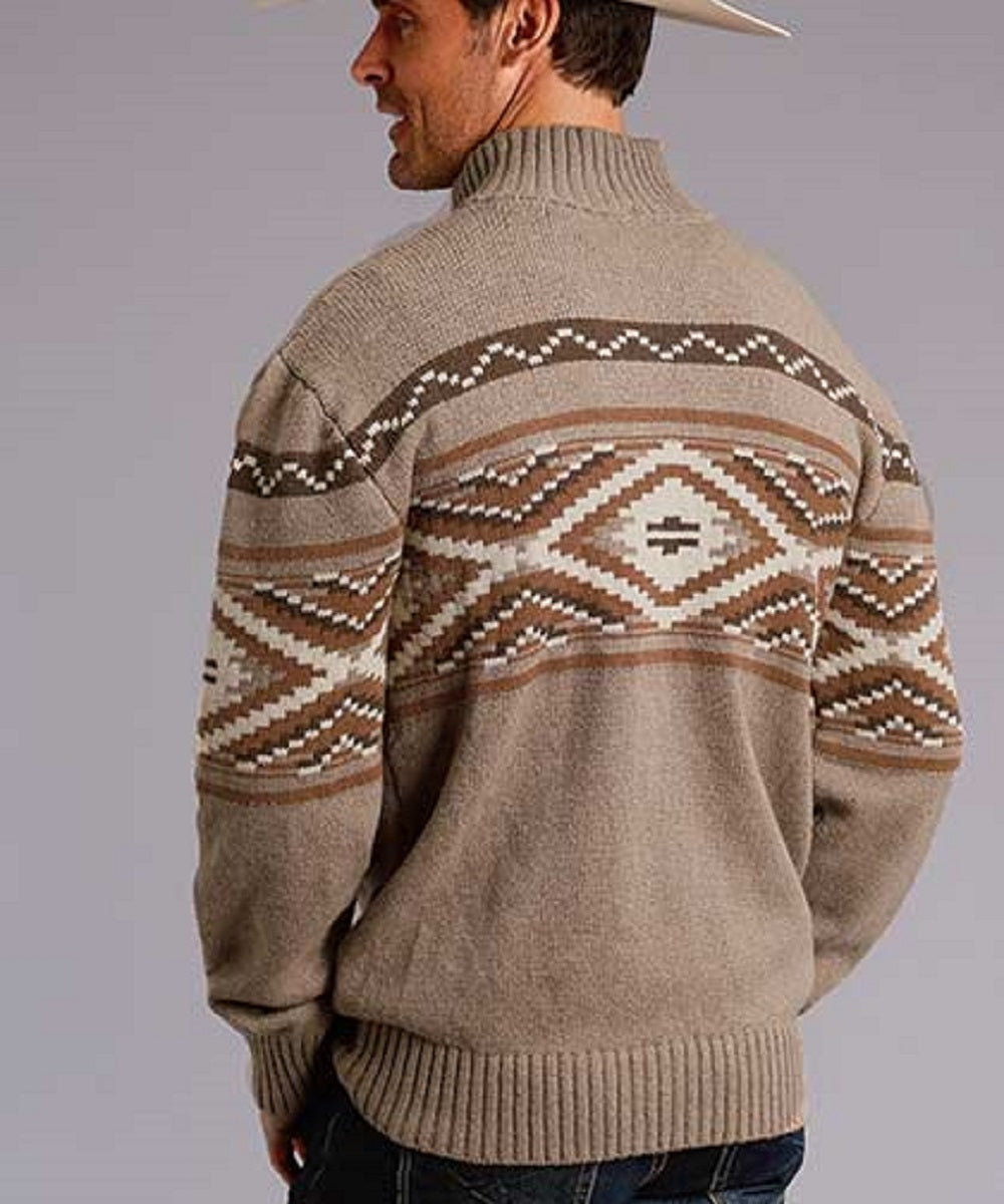 mens aztec pullover