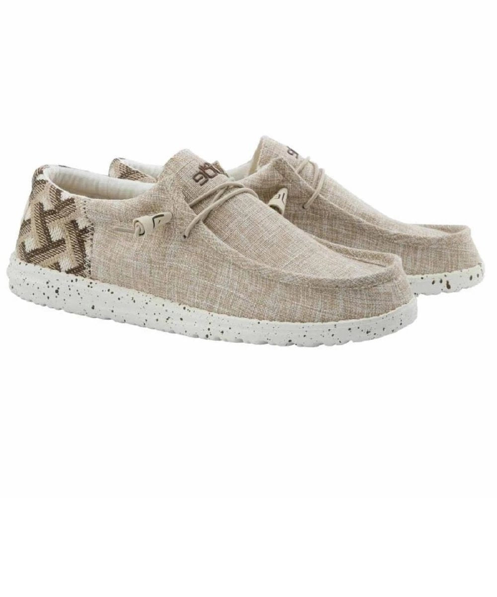 hey dude wally woven beige