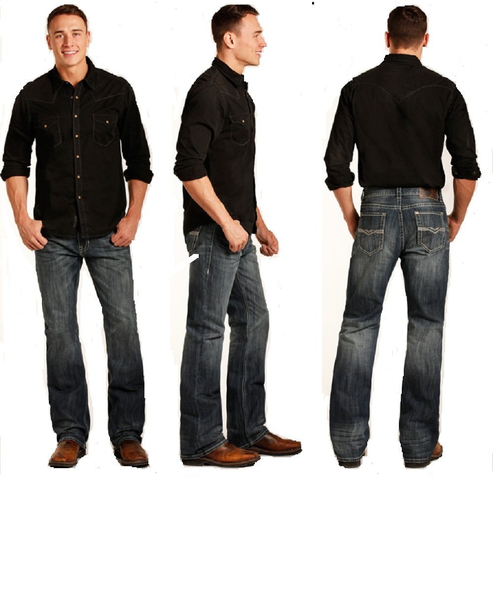 rock and roll double barrel bootcut jeans