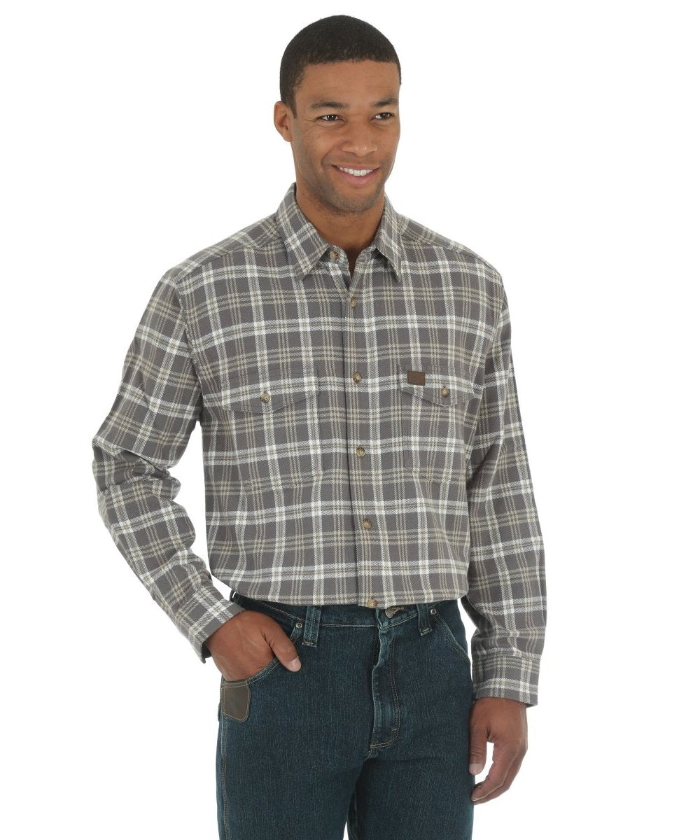 wrangler wrancher flannel shirt