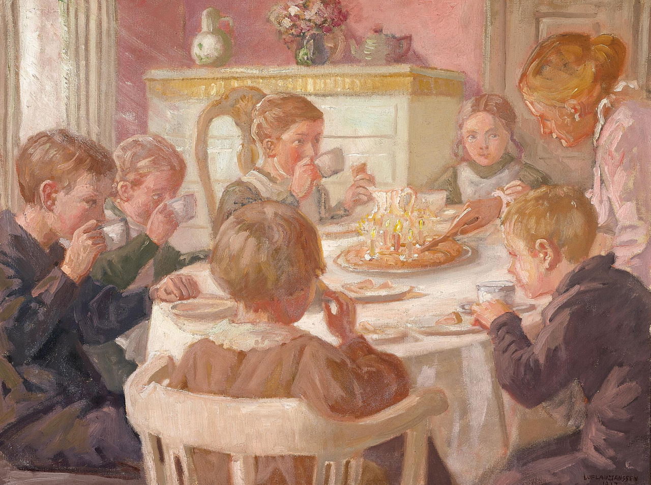 Luplau Janssen, A Child's Birthday (1917)