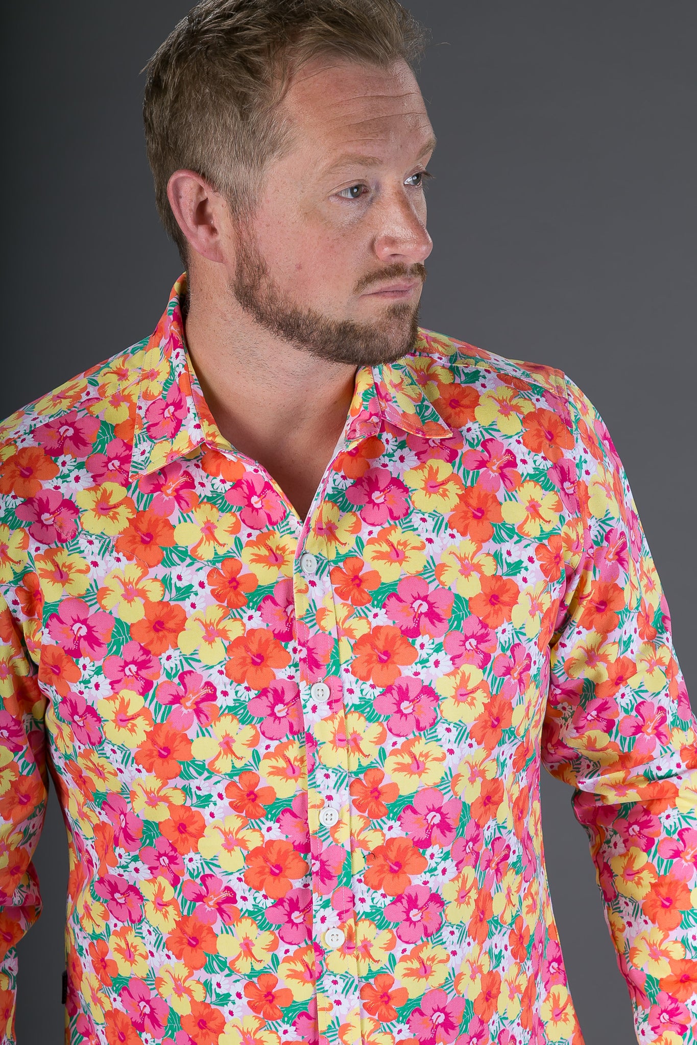 pink floral shirt mens