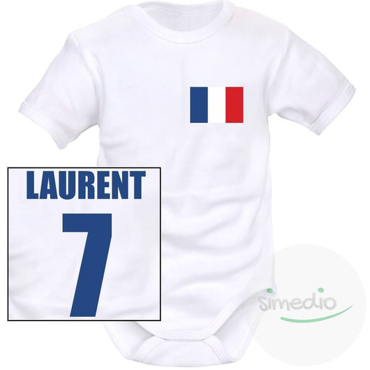 Body Bebe Personnalise De Foot France Vetements Sport Simedio