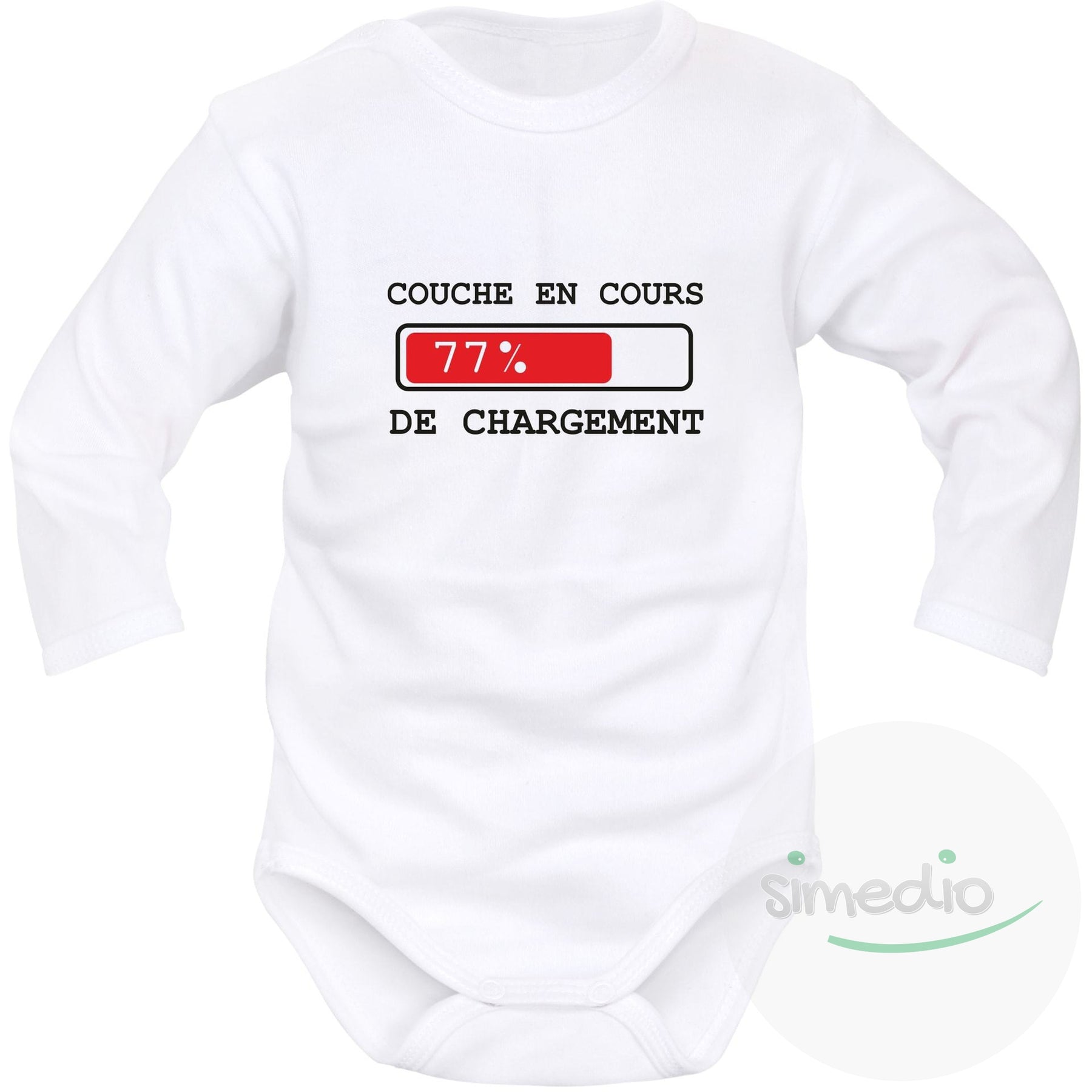 Body Bebe Rigolo Couche En Cours De Chargement Vetement Bebe Simedio