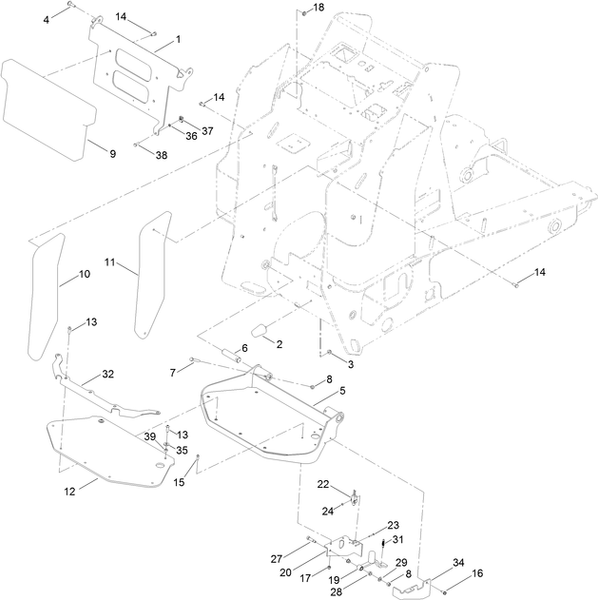 Toro Dingo 1000 Narrow Track Platform