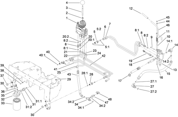 525 parts for hydraulic system