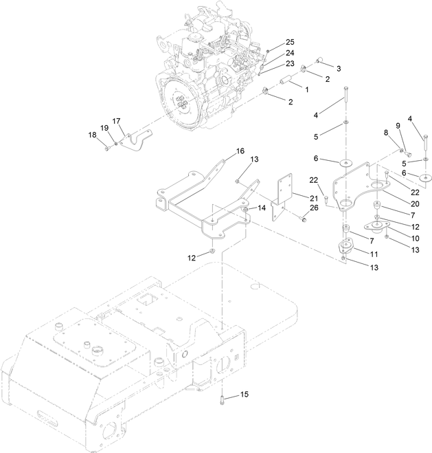 engine isolators for toro dingo