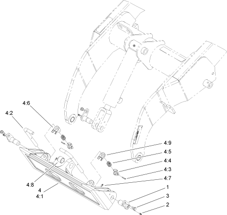 toro dingo front plate