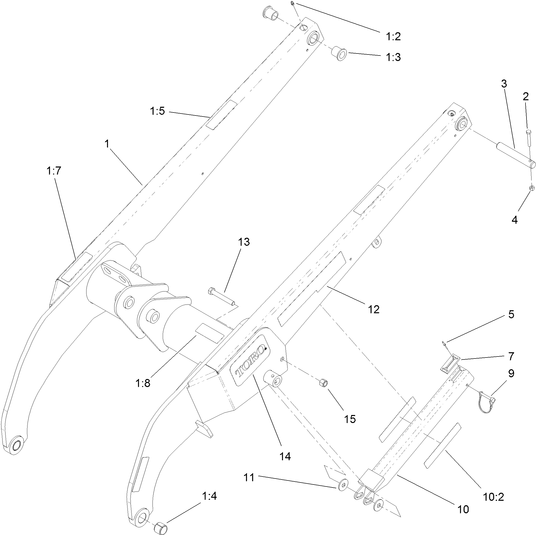 loader arms diagram