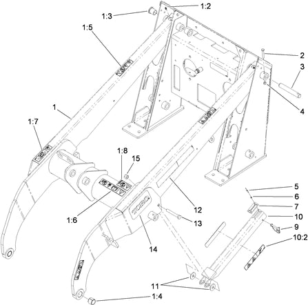 loader arms dingo