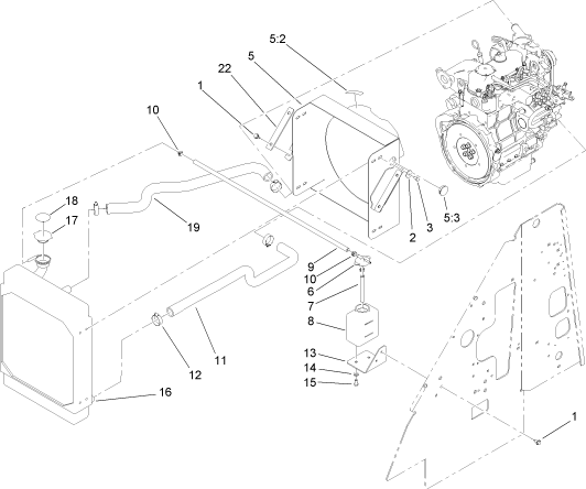 overflow tank for toro dingo