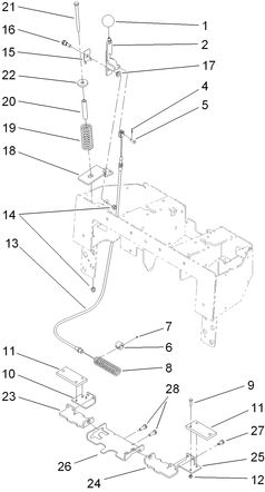 parking brake handle toro dingo