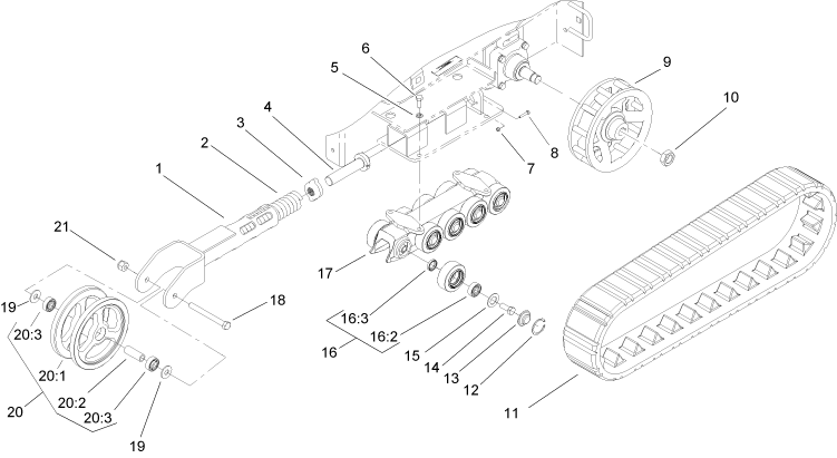 Toro Dingo TX 420 Track Parts for Some Later Models Made in the Year 2005