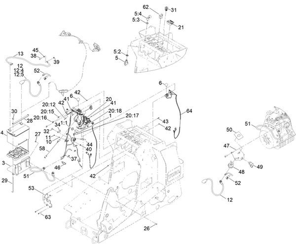 toro dingo 1000 electrical parts ignition switch