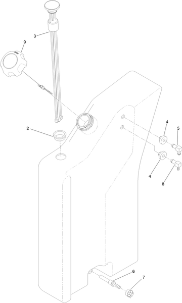 toro dingo tx 1000 left hand fuel tank repair parts