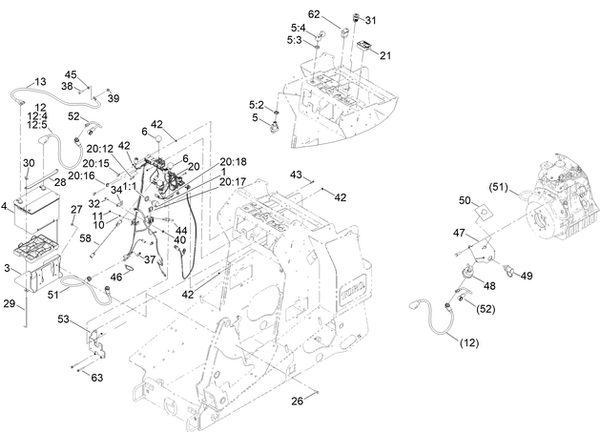 toro dingo tx 1000 narrow track wiring harness