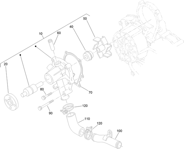 toro dingo tx 1000 water pump