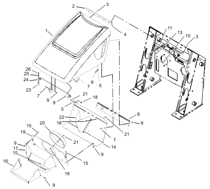 toro dingo tx 425 hood parts for model year 2003