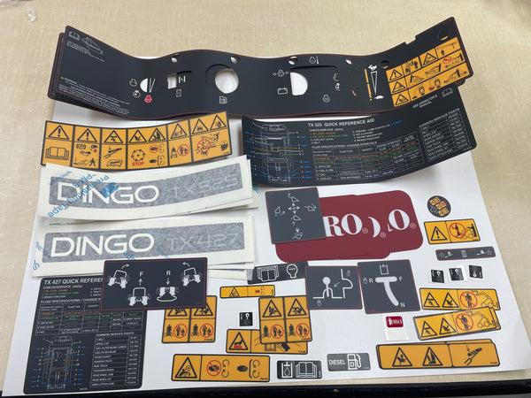 toro dingo tx 427 narrow track and wide track decal kit