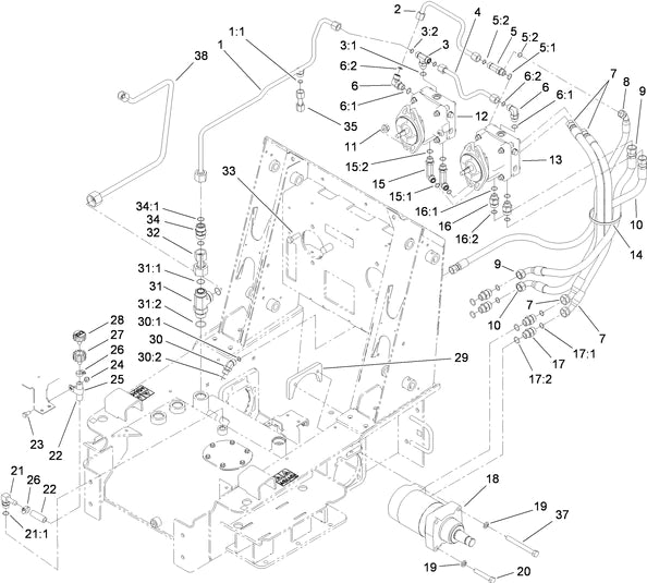 toro dingo hydraulic motor