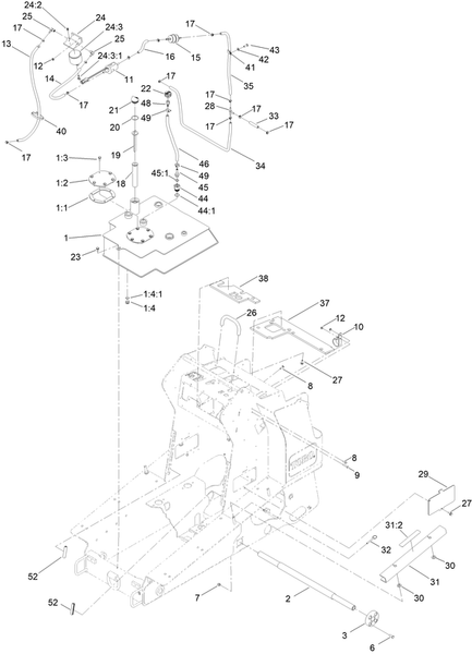 toro dingo 1000 wide track hydraulic tank and fuel diagram