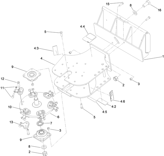 toro dingo stump grinder attachment with green teeth