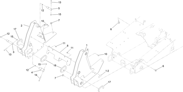 toro dingo tx 1000 front pivot pins for tower