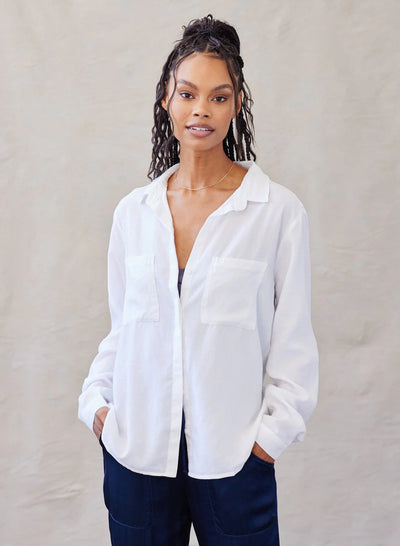 TWO POCKET BUTTON DOWN Bella Maas Boutique