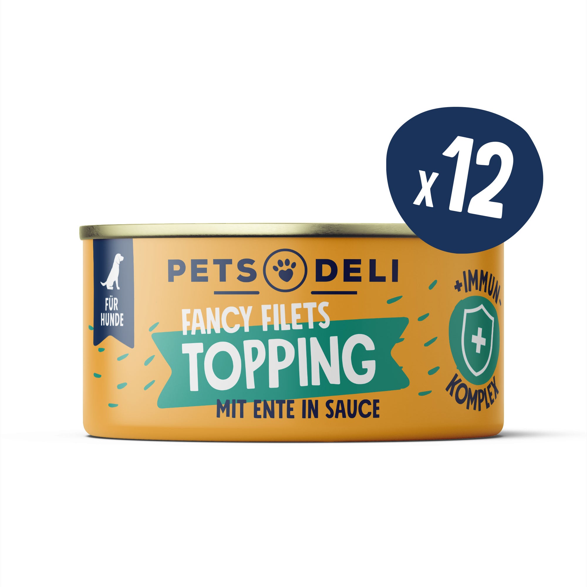 Fancy Filets Topping mit Ente in Soße für Hunde - 12x70g