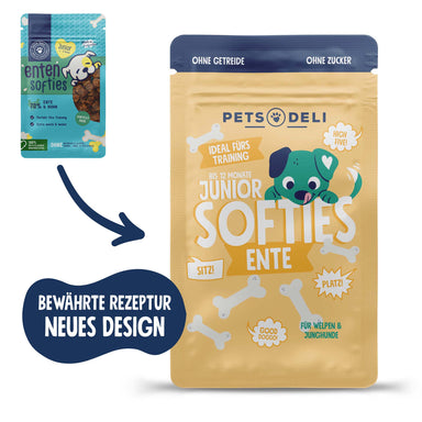 Snack Junior Softies Ente für Hunde