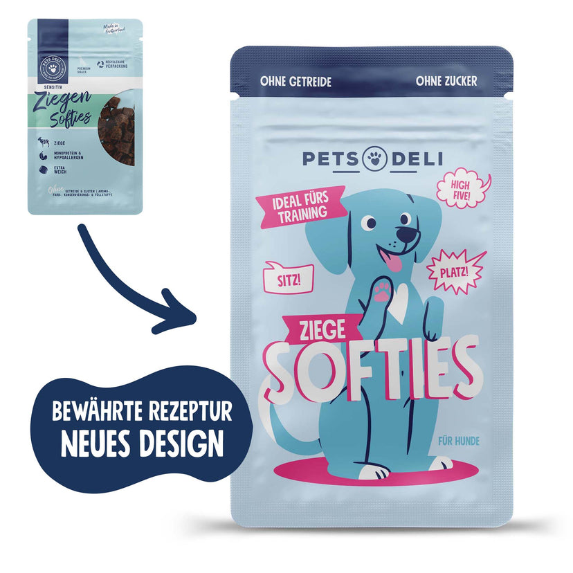 Snack Sensitiv Ziegen Softies für Hunde