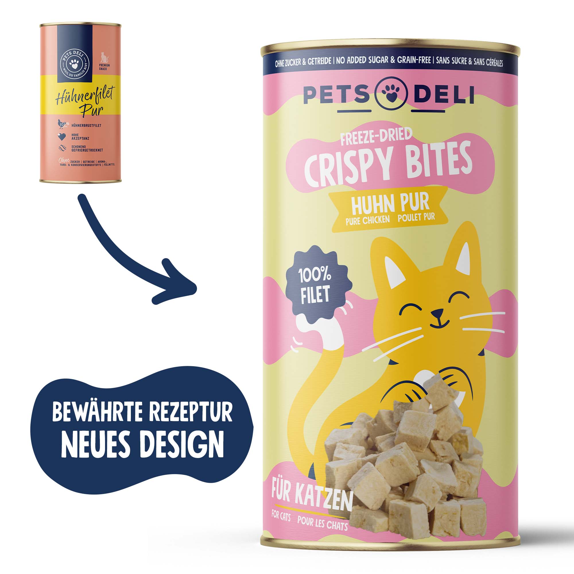 Snack Freeze Dried Hühnerfilet für Katzen