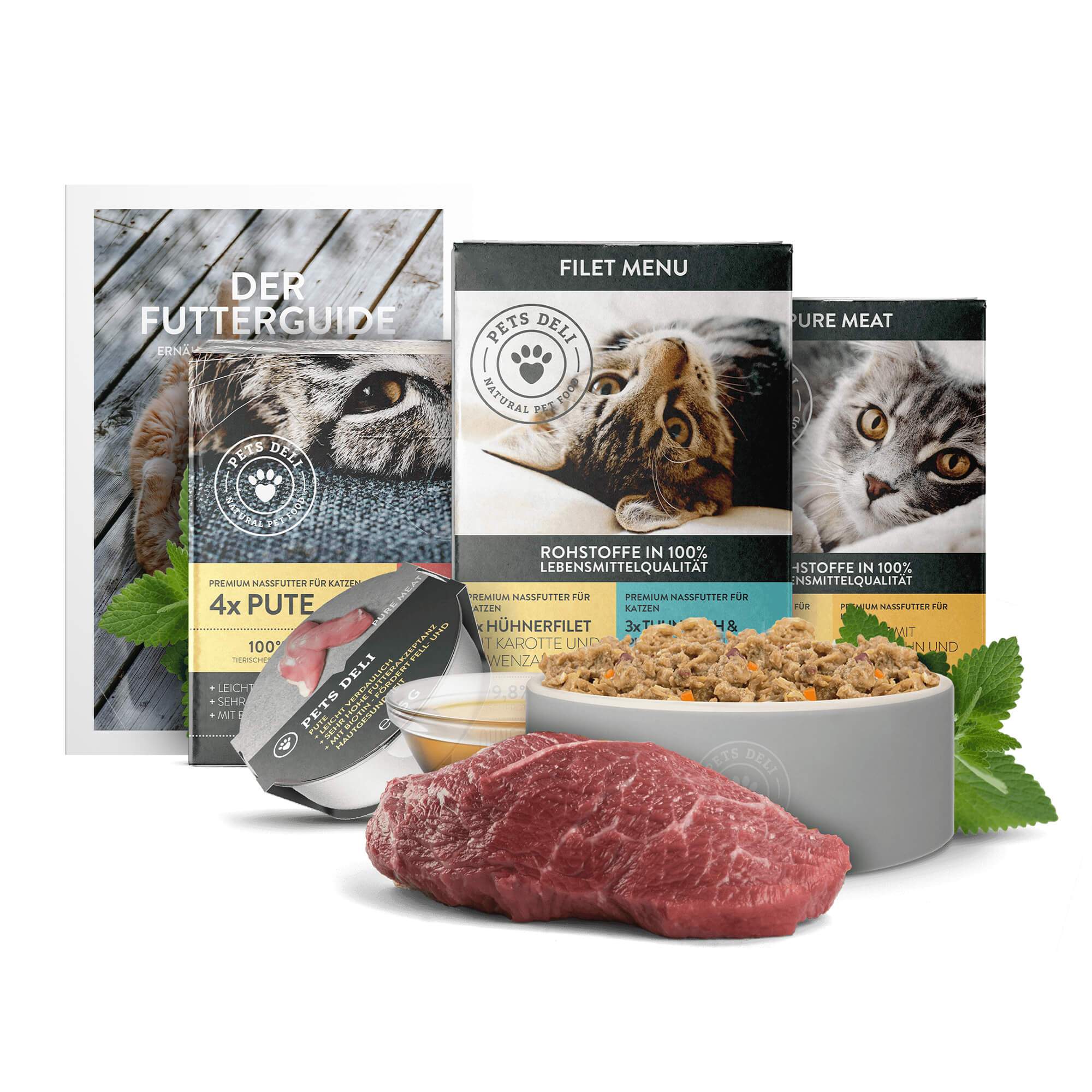 Nassfutter Probierpaket 3 x Multipack für Katzen - Comp Probierpaket Nassfutter Katze 3