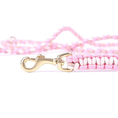 Zubehör Halsband Leinen Set Biothane Beige/Rosa für Hunde