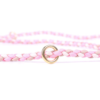 Zubehör Halsband Leinen Set Biothane Beige/Rosa für Hunde