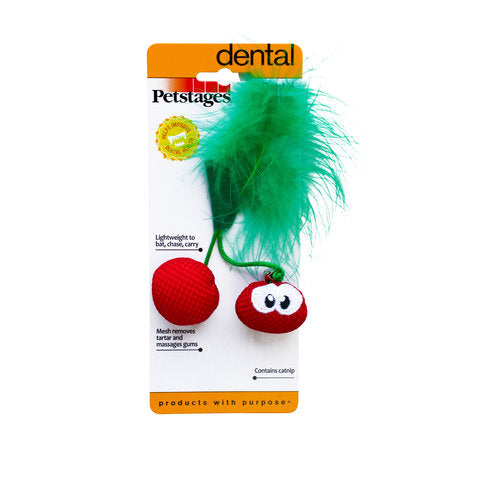 Petstages Katzen Dental Spielzeug Cherries