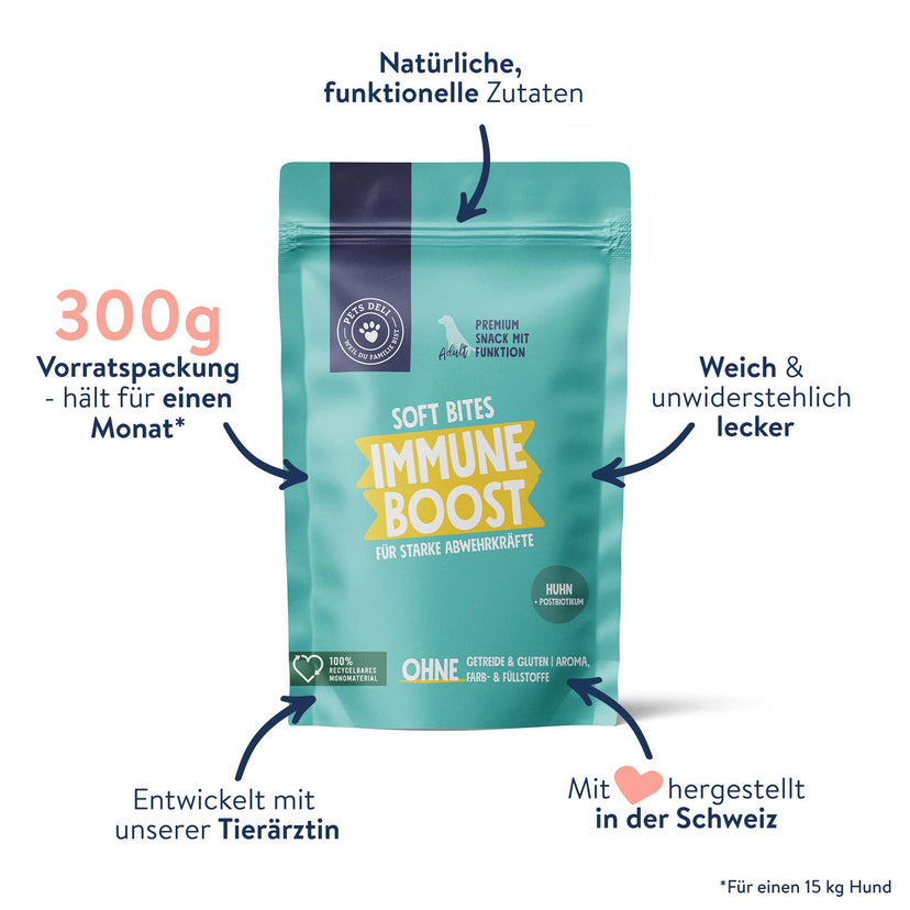 Snack Soft Bites Immune Boost für Hunde