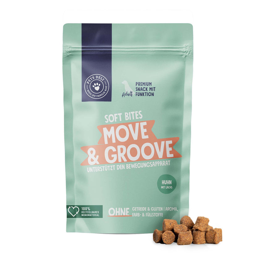 Snack Soft Bites Move & Groove für Hunde