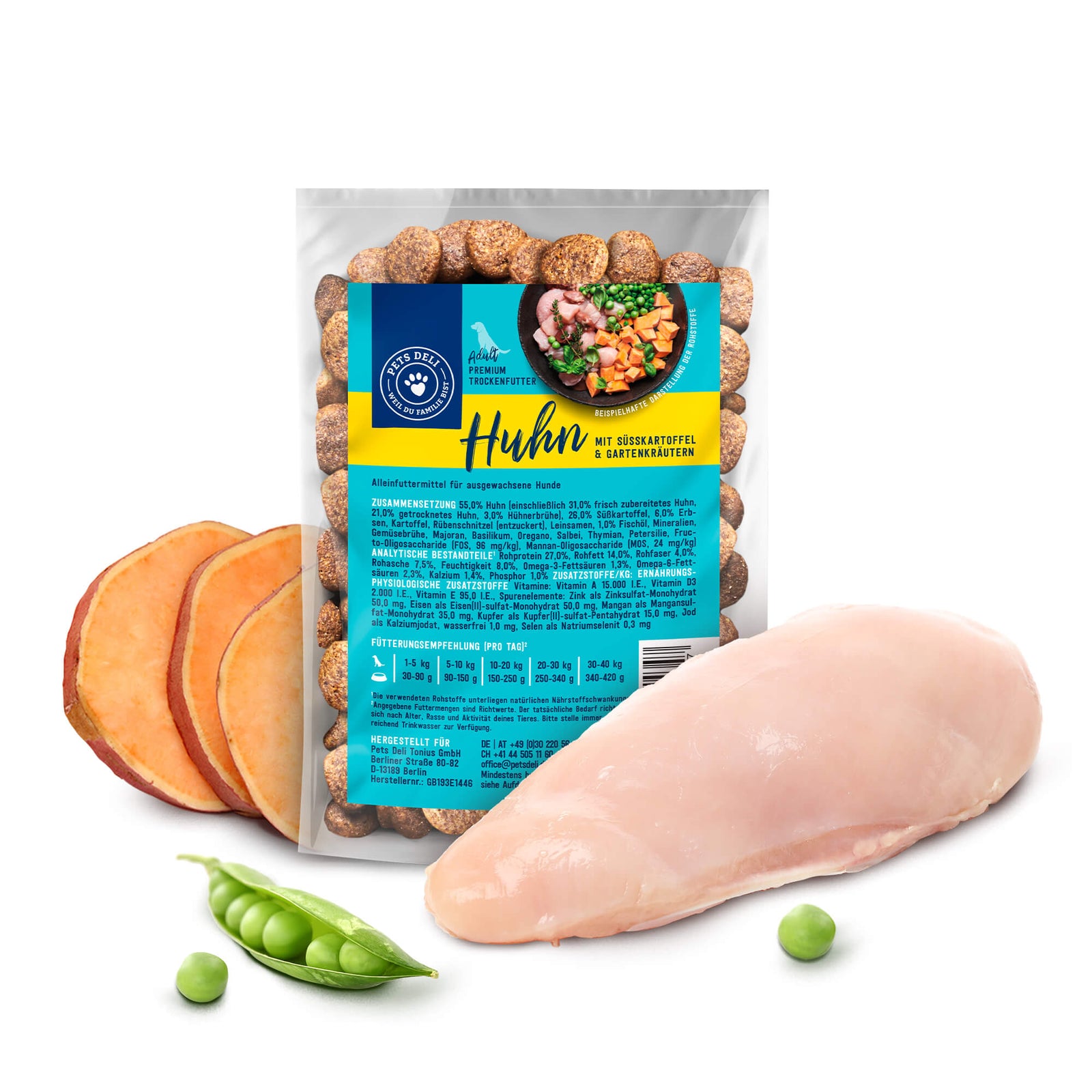 Das beste Trockenfutter für deinen Hund - PD HunD Trofu Classic 100g Huhn Ingr 1600x