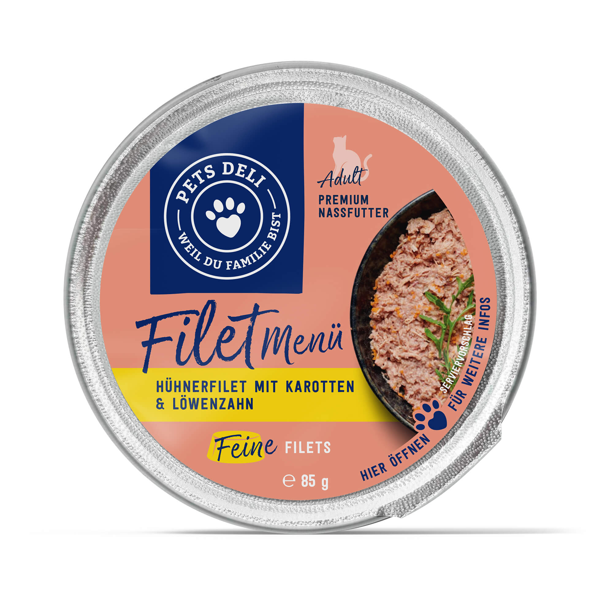 Nassfutter Multipack "Filet Menü" Hühner- und Thunfischfilet
